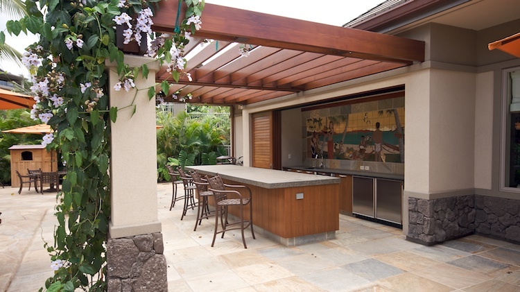 Outdoor kitchen pavillion for Hoolei residents to use